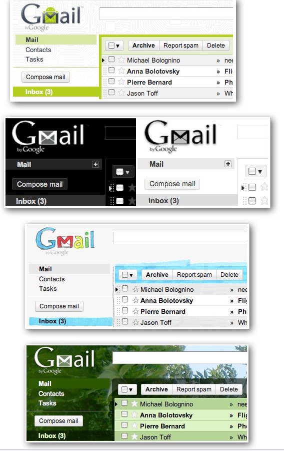 5 novih tema na Vašem Gmail-u