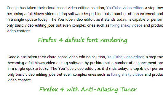 Firefox Anti-Aliasing Tuner Addon - iskoristite moć svog računala i tokom surfanja