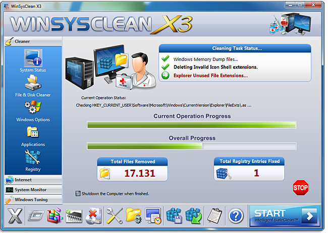 WinSysClean X3 besplatan program