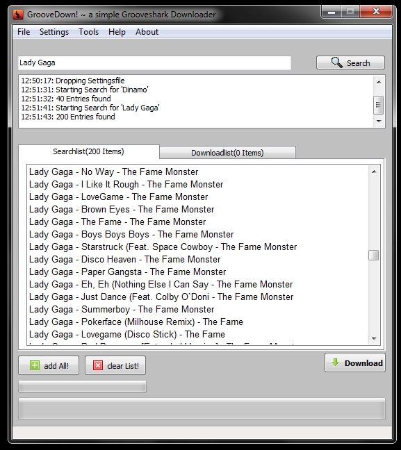 GrooveDown Besplatni Pretraživač i Downloader MP3-ca