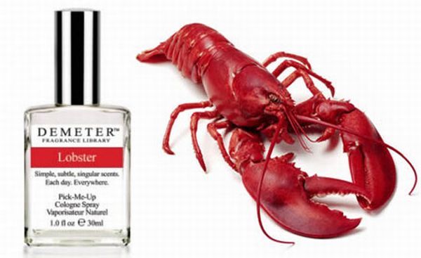 Cologne with scent of a lobster