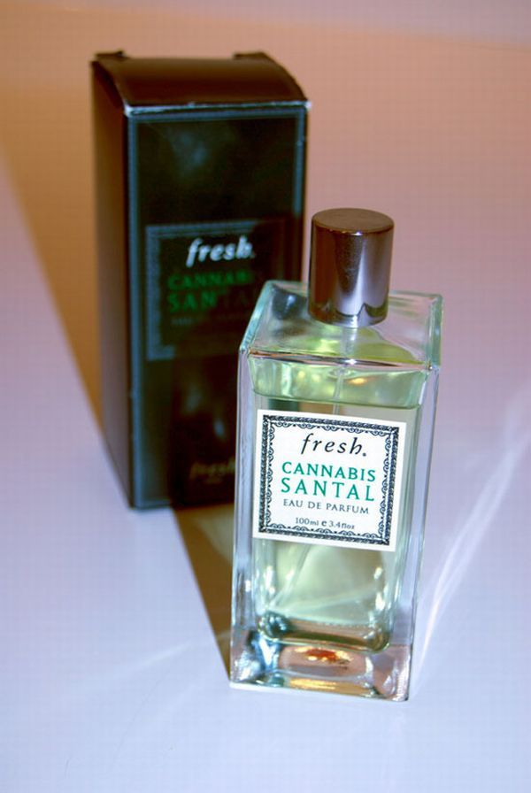 Cologne with the scent of fragrant marijuana